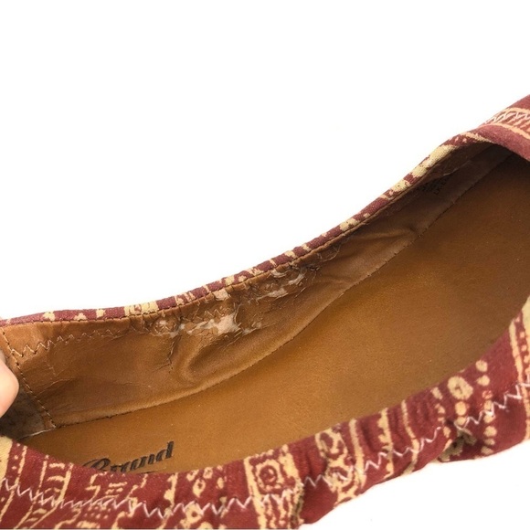 Lucky Brand Emmie Ballet Flats Southwest Print Shoes Aztec Tribal Western Size 7 - Picture 9 of 10